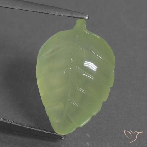 9.17ct Natural Lime Green Prehnite, Fancy, Transparent