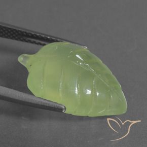Prehnite Gemstone in 19 x 13.3 mm Size for Sale, Prehnite Stone in Lime Green Color
