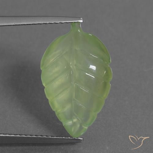 7.52ct Natural Yellowish Green Prehnite, Fancy, Transparent