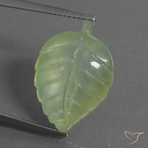 10.77ct Natural Lime Green Prehnite, Fancy, Transparent