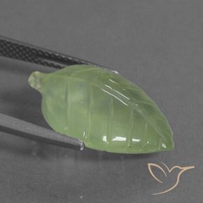 Prehnite Gemstone in 20 x 14 mm Size for Sale, Prehnite Stone in Lime Green Color