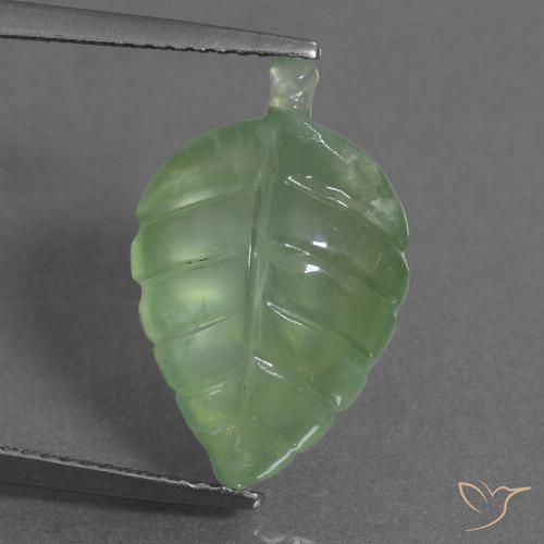 8.35ct Natural Medium Green Prehnite, Fancy, Transparent