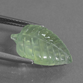 Prehnite Gemstone in 17.3 x 11.6 mm Size for Sale, Prehnite Stone in Light Pear Green Color