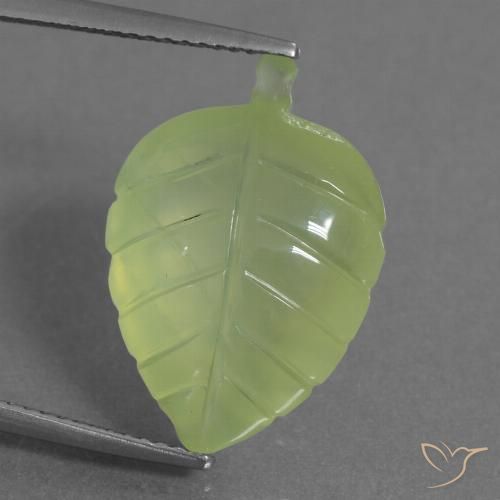 11.59ct Natural Yellow Green Prehnite, Fancy, Transparent