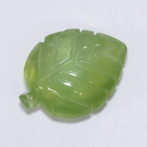 Prehnite Gemstone in 15.5 x 11.9 mm Size for Sale, Prehnite Stone in Lime Green Color