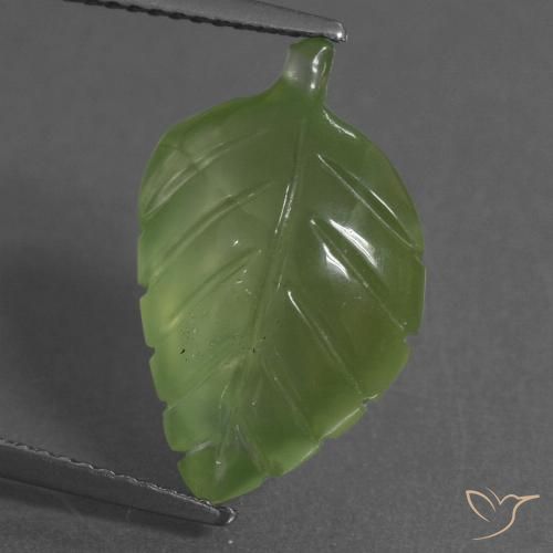 7.78ct Natural Medium Green Prehnite, Fancy, Transparent