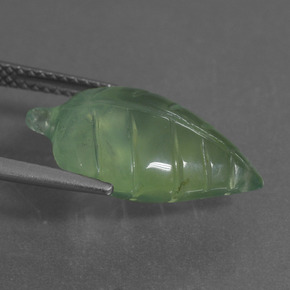 Prehnite Gemstone in 18.5 x 12.2 mm Size for Sale, Prehnite Stone in Green Color