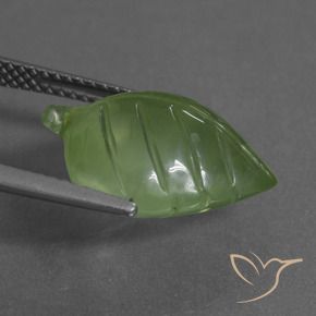 Prehnite Gemstone in 16 x 12 mm (calibrated) Size for Sale, Prehnite Stone in Warm Green Color
