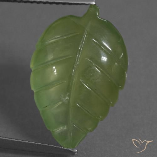 10.07ct Natural Warm Green Prehnite, Fancy, Transparent