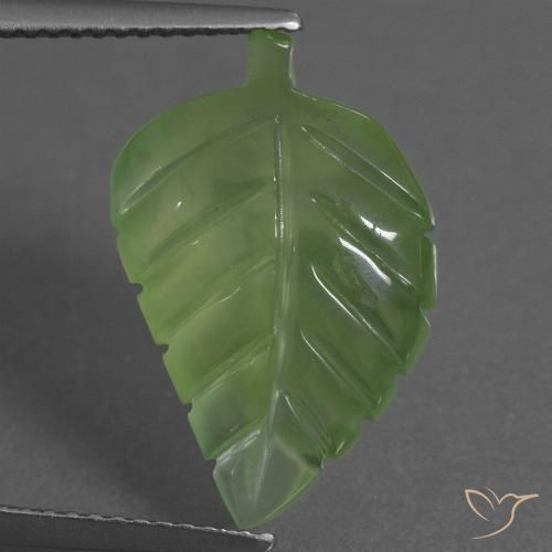8.22ct Natural Warm Green Prehnite, Fancy, Transparent