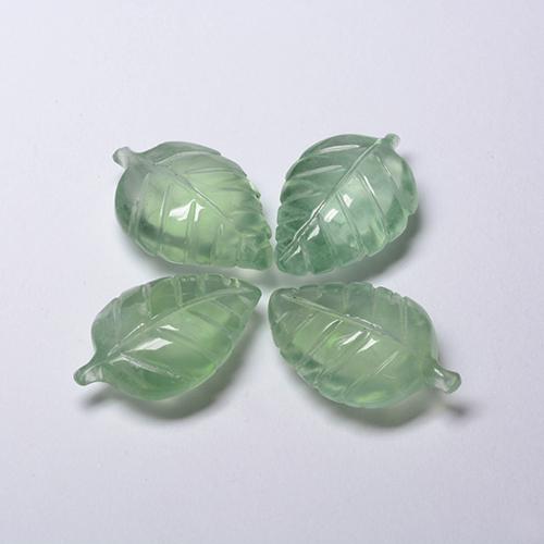 Prehnite Gemstones in 16.2 x 10.5 mm Size for Sale, Prehnite Stones in Light Mint Color