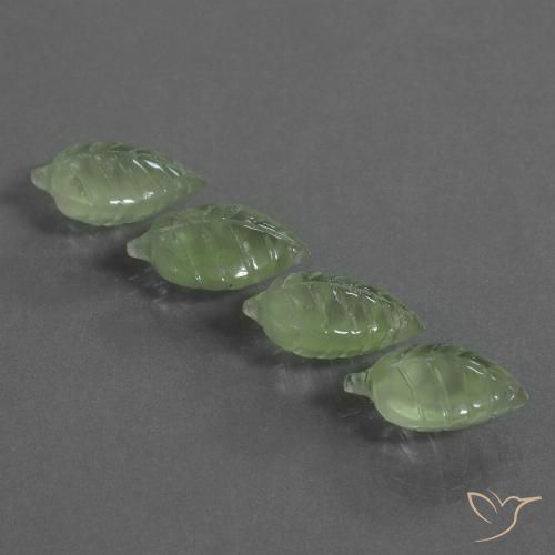 23.51ctw Natural Medium Green Prehnite, Fancy, Transparent