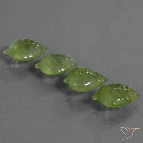 26.02ctw Natural Medium Green Prehnite, Fancy, Transparent