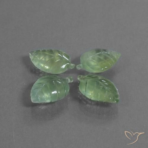 Prehnite Gemstones in 17.1 x 11.1 mm Size for Sale, Prehnite Stones in Light Green Color