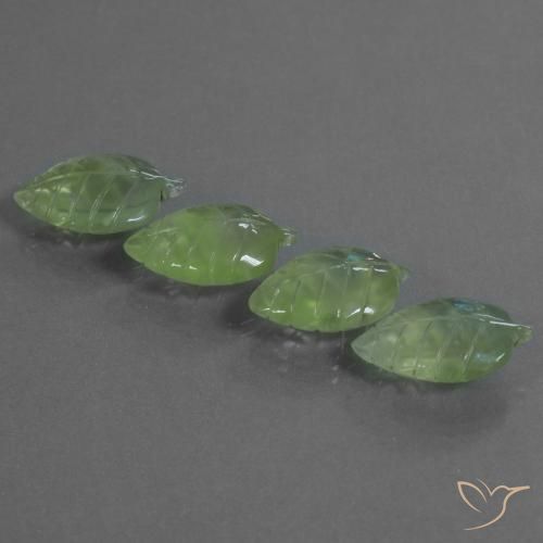 35.22ctw Natural Yellowish Green Prehnite, Fancy, Transparent