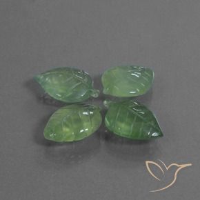 Prehnite Gemstones in 18 x 13 mm (calibrated) Size for Sale, Prehnite Stones in Earthy Green Color