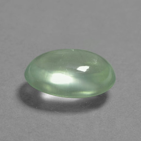 2.05 ct Green Prehnite Stone, Natural Prehnite in Oval Cabochon Shape for Sale