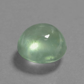 2.45 ct Green Prehnite Stone, Natural Prehnite in Round Cabochon Shape for Sale