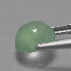 Prehnite Gemstone in 8 mm (calibrated) Size for Sale, Prehnite Stone in Green Color