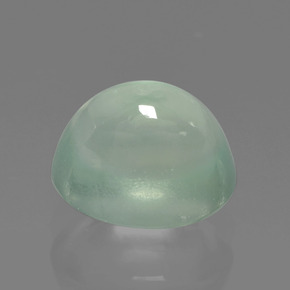 2.39 ct Green Prehnite Stone, Natural Prehnite in Oval Cabochon Shape for Sale