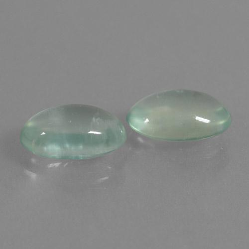 3.57 ctw Green Prehnite Stones, Natural Prehnite in Oval Cabochon Shape for Sale