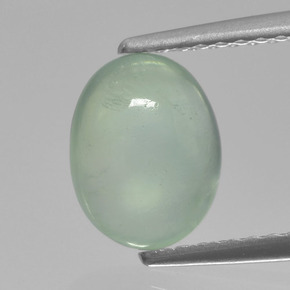1.6ct Oval Cabochon Green Prehnite Gem for sale 1.6ct Oval Cabochon Green Prehnite Gem (ID: 458939)