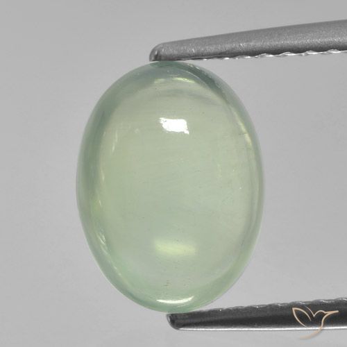 2.49ct Natural Light Green Prehnite, Oval, Translucent