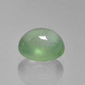 1.92 ct Green Prehnite Stone, Natural Prehnite in Oval Cabochon Shape for Sale