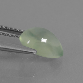 Prehnite Gemstone in 8.7 x 6.5 mm Size for Sale, Prehnite Stone in Green Color