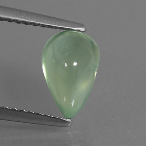 2.1ct Pear Cabochon Green Prehnite for sale thumb image of 2.1ct Pear Cabochon Green Prehnite (ID: 459132)
