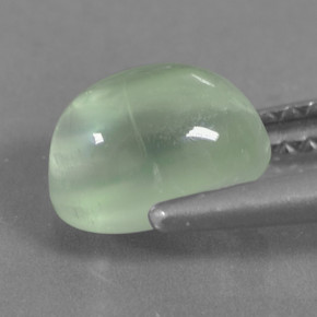 Prehnite Gemstone in 7.8 x 5.9 mm Size for Sale, Prehnite Stone in Green Color