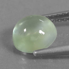Prehnite Gemstone in 7.2 mm Size for Sale, Prehnite Stone in Green Color