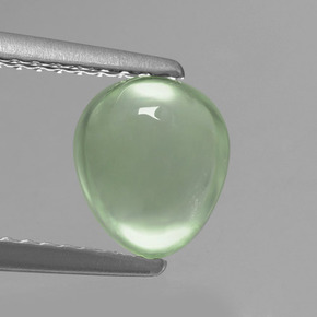 1.6ct Pear Cabochon Green Prehnite Gem for sale 1.6ct Pear Cabochon Green Prehnite Gem (ID: 459291)