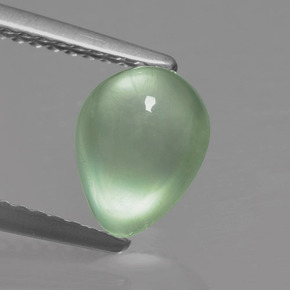 1.7ct Pear Cabochon Green Prehnite for sale thumb image of 1.7ct Pear Cabochon Green Prehnite (ID: 459300)