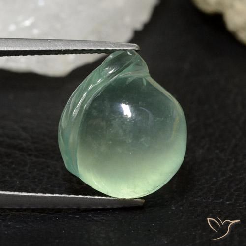 17.83ct Natural Mint Green Prehnite, Fancy, Transparent