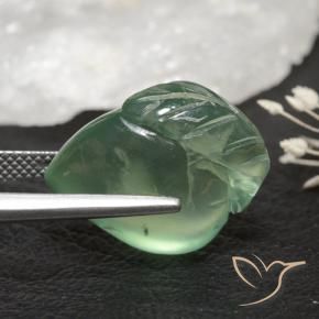 Prehnite Gemstone in 20 x 15 mm (calibrated) Size for Sale, Prehnite Stone in Earthy Green Color
