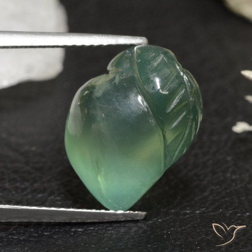 13.63ct Natural Cool Green Prehnite, Fancy, Transparent