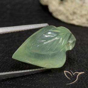 Prehnite Gemstone in 18.9 x 12.2 mm Size for Sale, Prehnite Stone in Yellowish Green Color