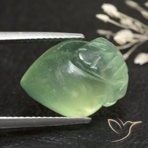 Prehnite Gemstone in 16 x 12 mm (calibrated) Size for Sale, Prehnite Stone in Olive Green Color