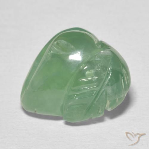 15.49ct Natural Pale Earthy Green Prehnite, Fancy, Translucent