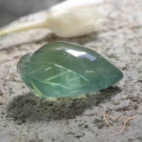 Prehnite Gemstone in 20.3 x 13.4 mm Size for Sale, Prehnite Stone in Light Green Color