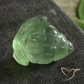 Prehnite Gemstone in 18.8 x 14.9 mm Size for Sale, Prehnite Stone in Medium Green Color