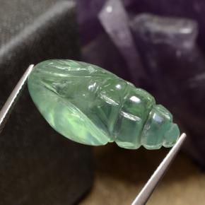 Prehnite Gemstone in 25 x 12.7 mm Size for Sale, Prehnite Stone in Green Color