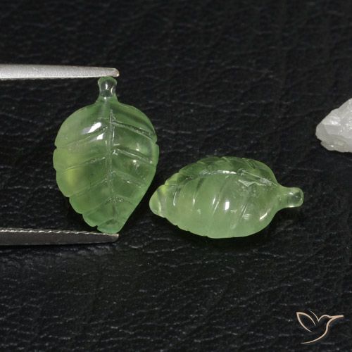 7.38ctw Natural Medium Green Prehnite, Fancy, Transparent