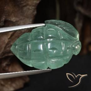Prehnite Gemstone in 21.3 x 15 mm Size for Sale, Prehnite Stone in Light Green Color