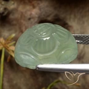 Prehnite Gemstone in 16 x 12 mm (calibrated) Size for Sale, Prehnite Stone in Light Green Color