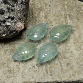 Prehnite Gemstones in 16.6 x 10.7 mm Size for Sale, Prehnite Stones in Pale Green Color