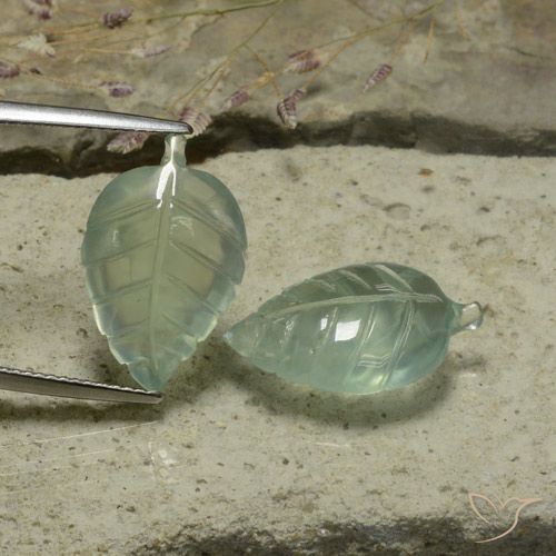 16.04 ct Carved Prehnite, 18.8 x 11.9 mm From South Africa, Photo A