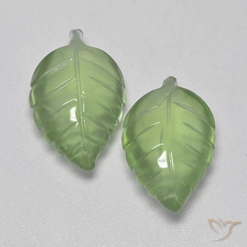 14.35 ct Carved Prehnite, 17.7 x 11.2 mm From South Africa, Photo A