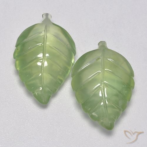 14.2 ct Carved Prehnite, 18.4 x 12 mm From South Africa, Photo A
